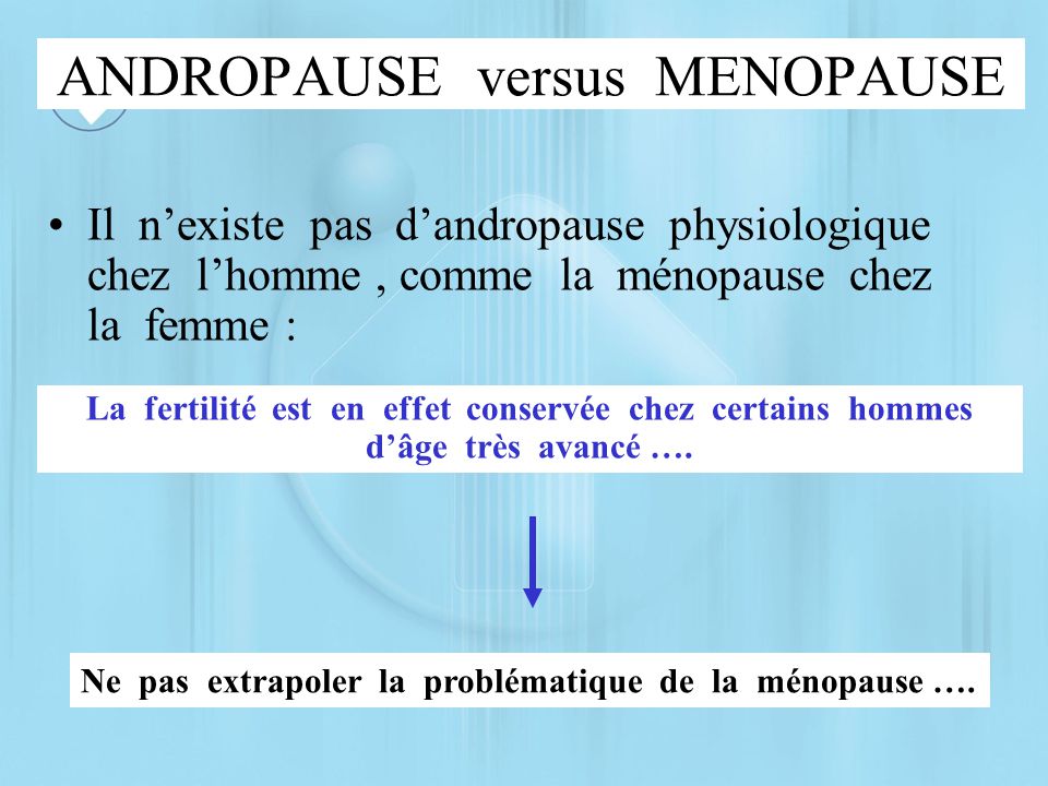 Ménopause chez discount les hommes